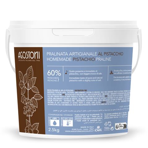 PRALINATA pistácie 60% - 2,5 kg