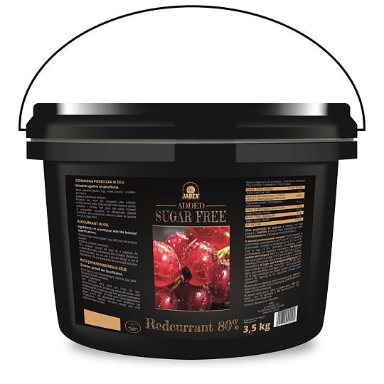 ČERVENÝ RYBÍZ 80% ovocná náplň bez cukru - 3,5 kg